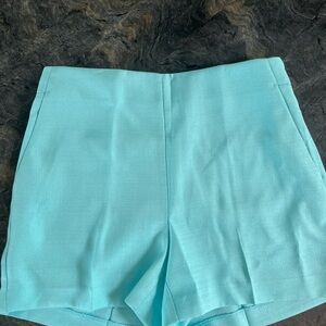 Ann Taylor High Waist Aqua Dress Shorts NWT